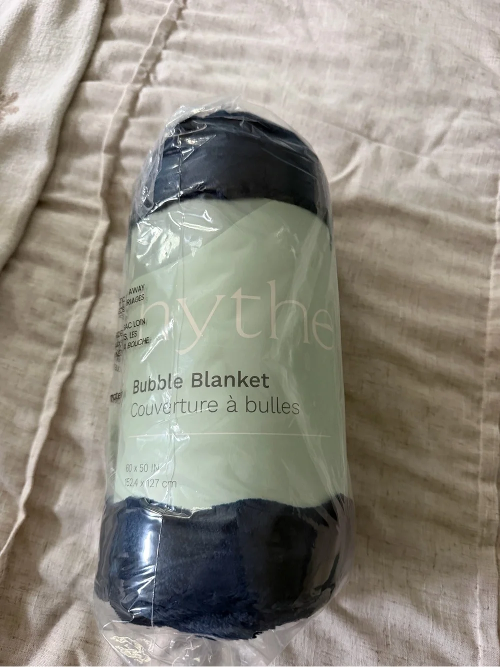 Plush Faux Fur Throw Blanket - Navy